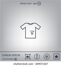 dirty shirt vector icon