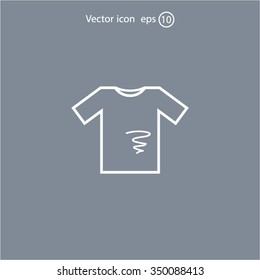 dirty shirt vector icon
