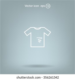 dirty shirt vector icon
