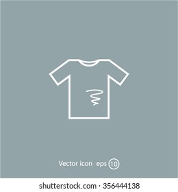 dirty shirt vector icon
