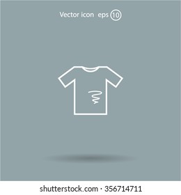 dirty shirt vector icon