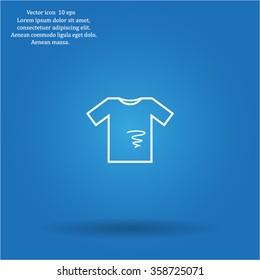 dirty shirt vector icon