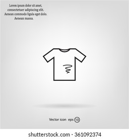 dirty shirt vector icon
