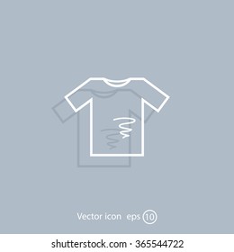 dirty shirt vector icon
