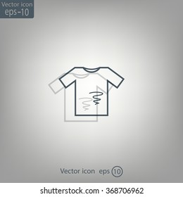dirty shirt vector icon