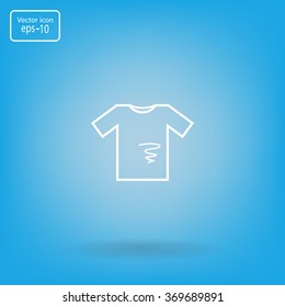 dirty shirt vector icon
