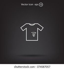dirty shirt vector icon