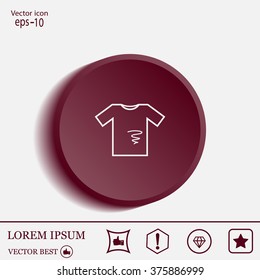 dirty shirt vector icon