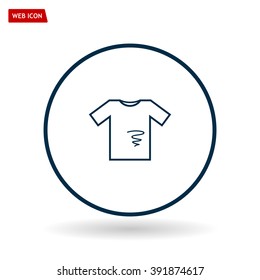 dirty shirt vector icon