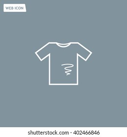 dirty shirt vector icon