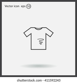 dirty shirt vector icon