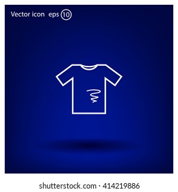 dirty shirt vector icon