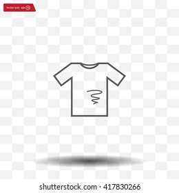 dirty shirt vector icon
