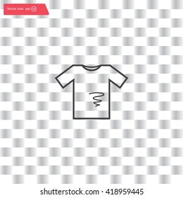 dirty shirt vector icon