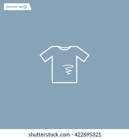 dirty shirt vector icon