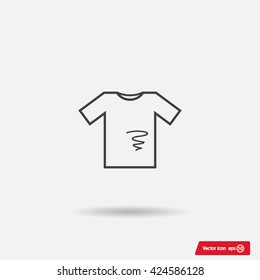 dirty shirt vector icon