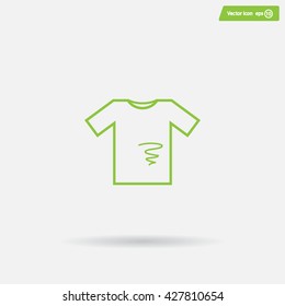 dirty shirt vector icon