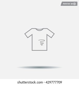 dirty shirt vector icon