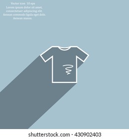 dirty shirt vector icon