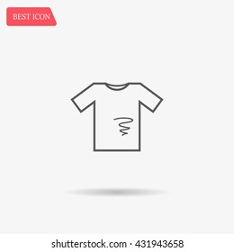 dirty shirt vector icon
