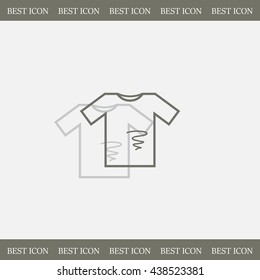 dirty shirt vector icon