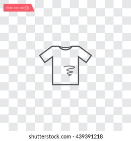 dirty shirt vector icon
