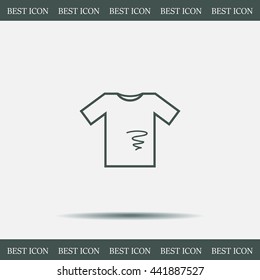 dirty shirt vector icon