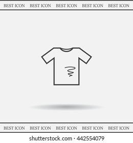 dirty shirt vector icon