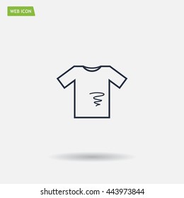 dirty shirt vector icon