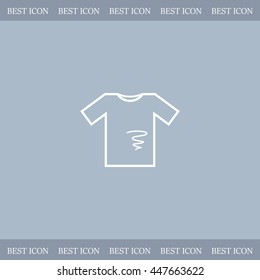 dirty shirt vector icon