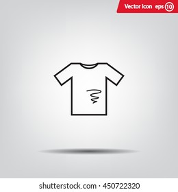 dirty shirt vector icon