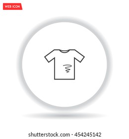 dirty shirt vector icon