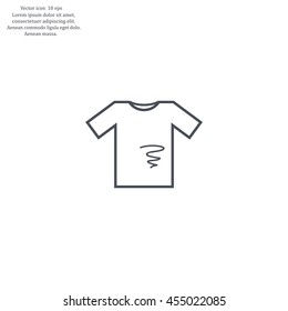 dirty shirt vector icon