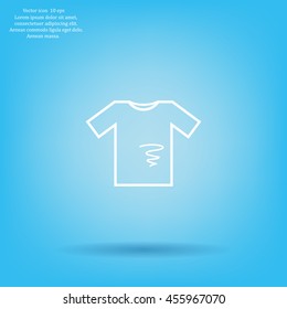 dirty shirt vector icon