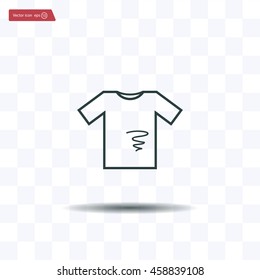 dirty shirt vector icon