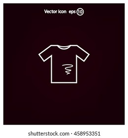 dirty shirt vector icon