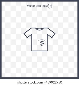 dirty shirt vector icon