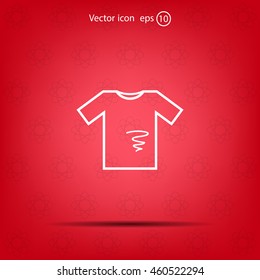 dirty shirt vector icon