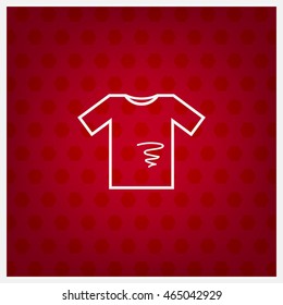 dirty shirt vector icon