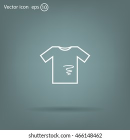 dirty shirt vector icon