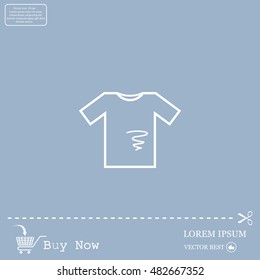 dirty shirt vector icon