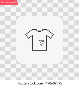 dirty shirt vector icon