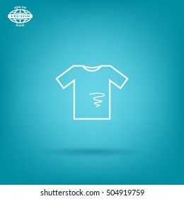 dirty shirt vector icon