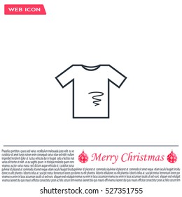 dirty shirt vector icon