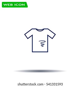 dirty shirt vector icon