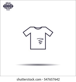 dirty shirt vector icon