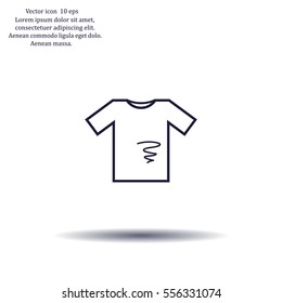 dirty shirt vector icon