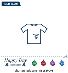 dirty shirt vector icon
