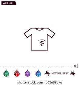 dirty shirt vector icon