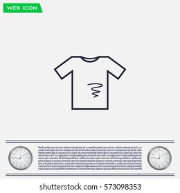 dirty shirt vector icon